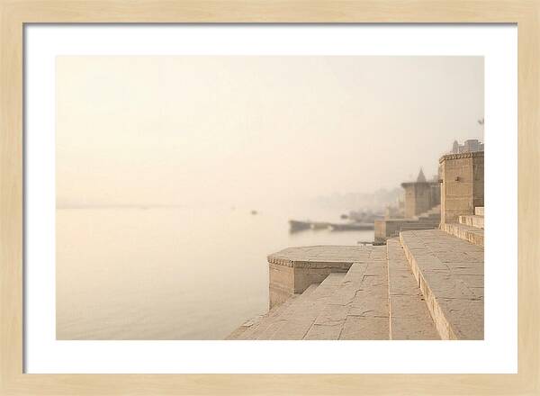 Morning Tranquility Along Varanasi Ghats