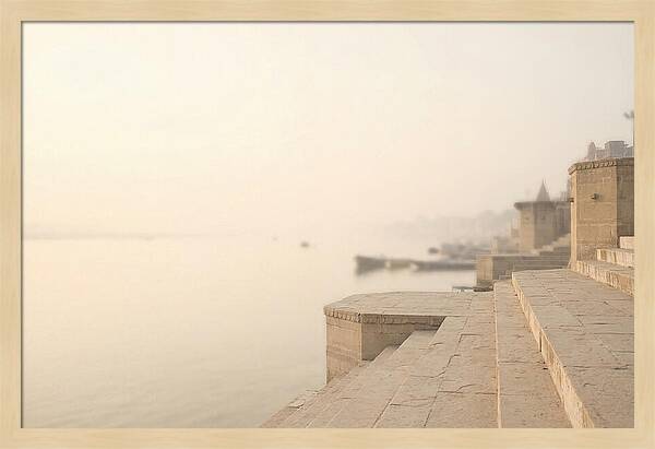 Morning Tranquility Along Varanasi Ghats