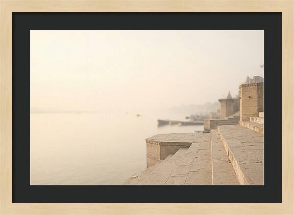 Morning Tranquility Along Varanasi Ghats