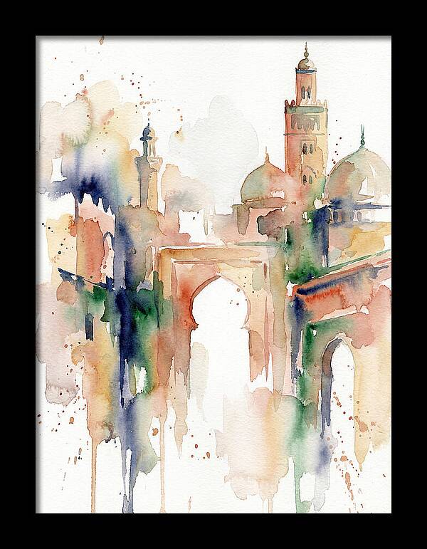Moroccan Architecture Watercolor