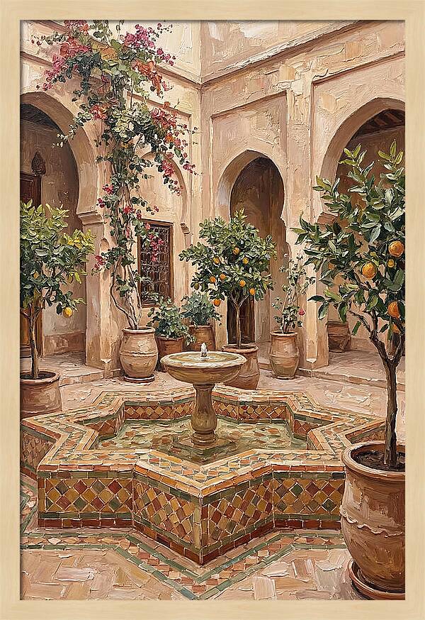 Moroccan Riad Garden Serenity