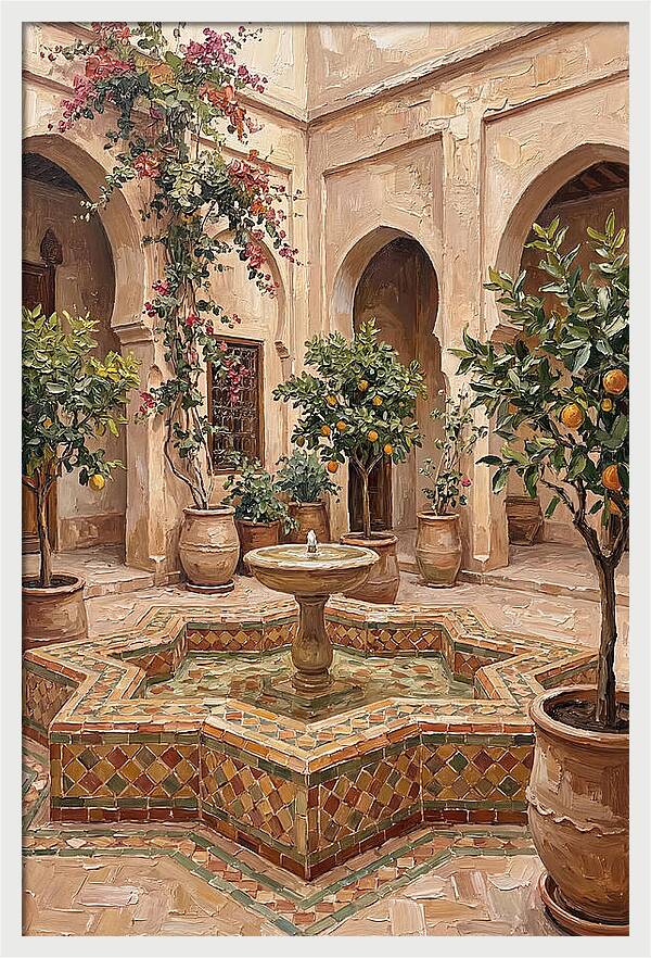 Moroccan Riad Garden Serenity