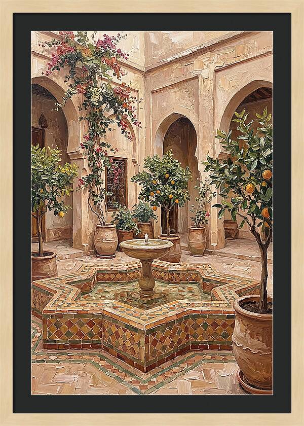 Moroccan Riad Garden Serenity