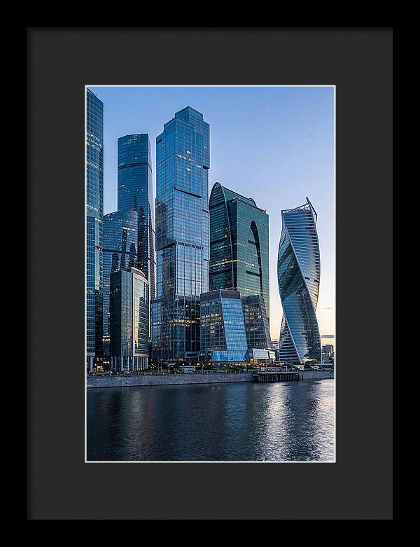 Moscow City Skyline At Dusk