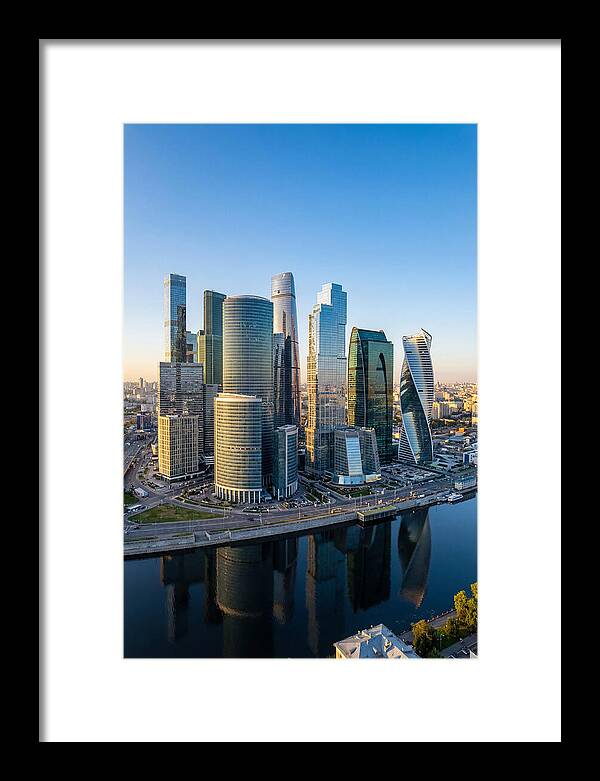 Moscow City Skyline Reflections