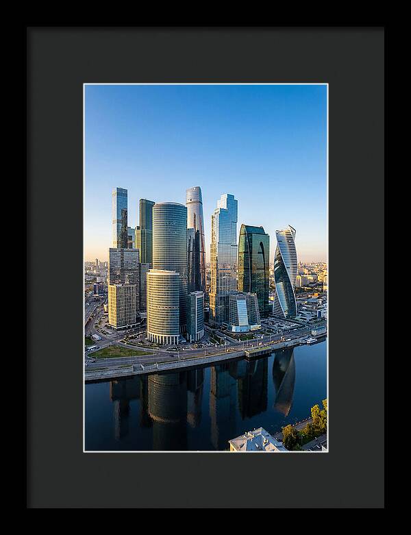 Moscow City Skyline Reflections