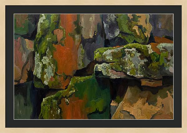 Moss Covered Stone Serenity