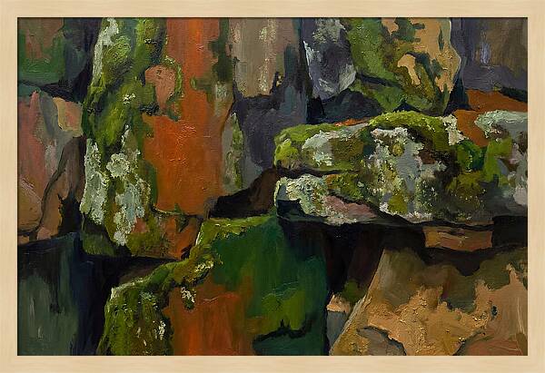 Moss Covered Stone Serenity