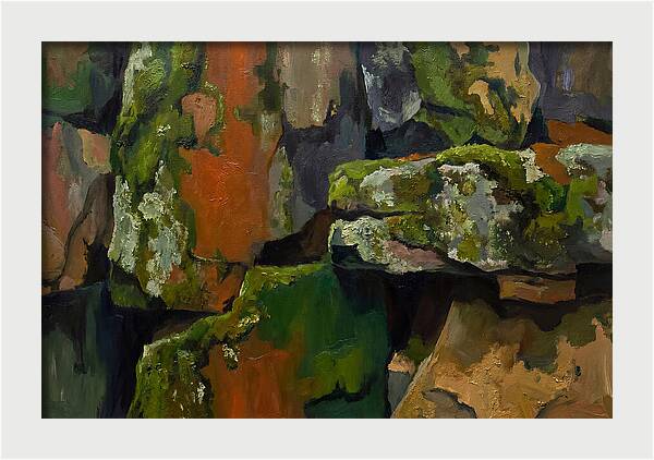 Moss Covered Stone Serenity