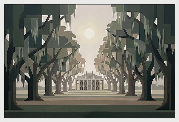 Moss Draped Live Oak Avenue