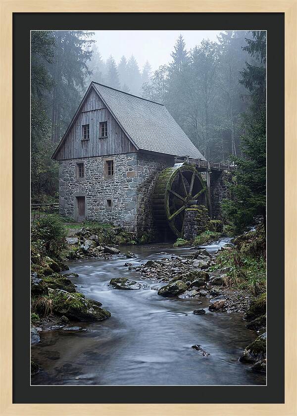 Mossy Water Mill Serenity