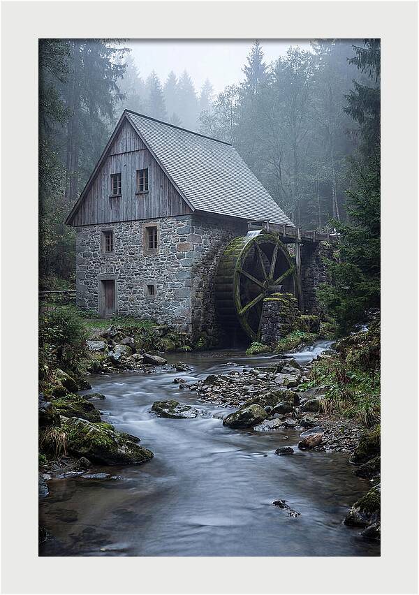 Mossy Water Mill Serenity