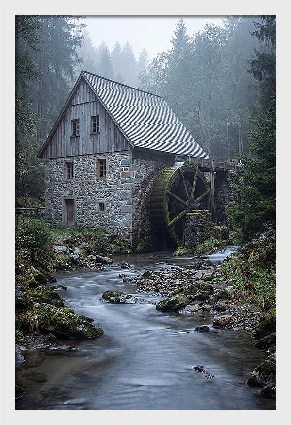 Mossy Water Mill Serenity