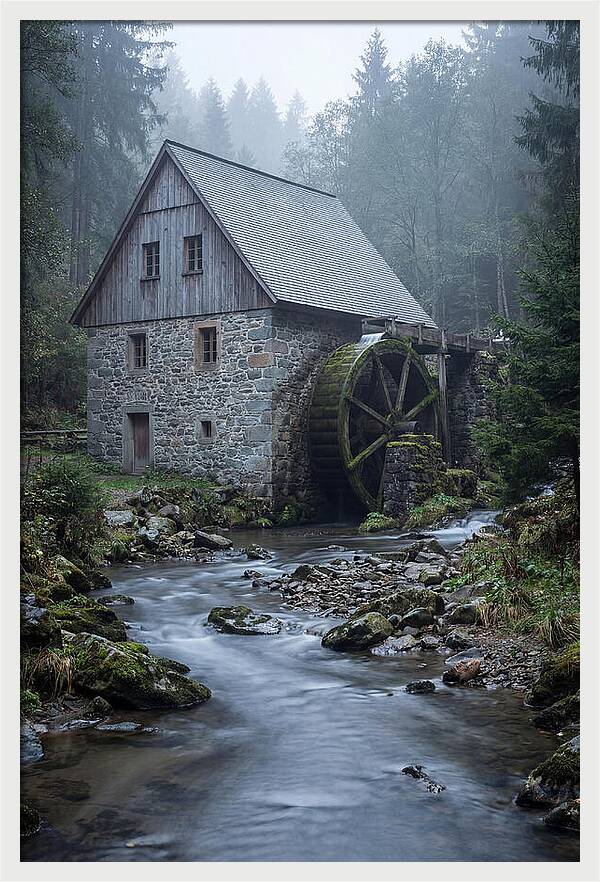 Mossy Water Mill Serenity