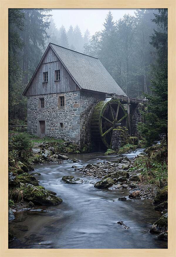 Mossy Water Mill Serenity