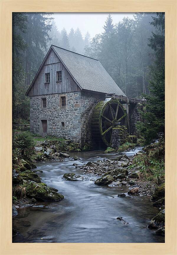 Mossy Water Mill Serenity