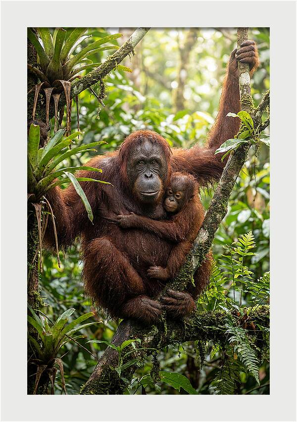 Mother And Child In Canopy