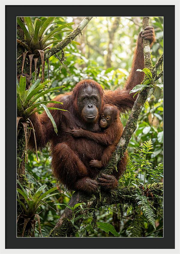 Mother And Child In Canopy