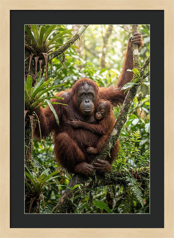 Mother And Child In Canopy