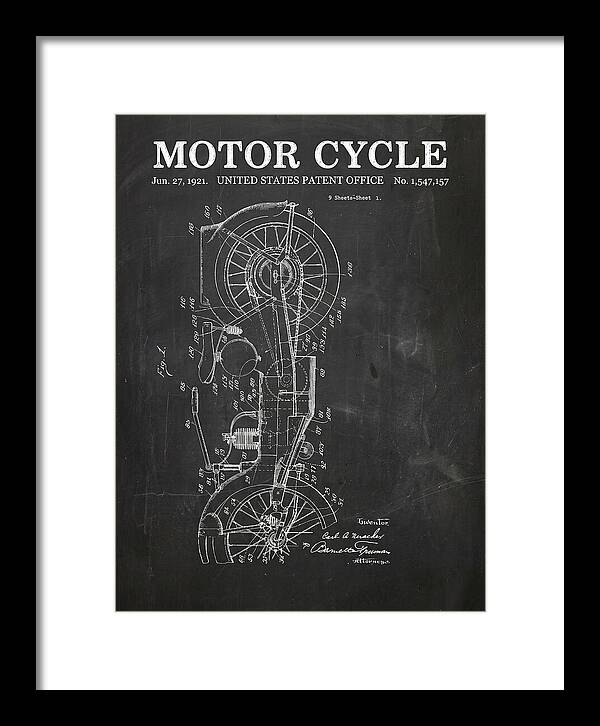Motor Cycle Ner A Car Chalkboard Patent Us1547157a