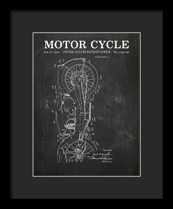 Motor Cycle Ner A Car Chalkboard Patent Us1547157a