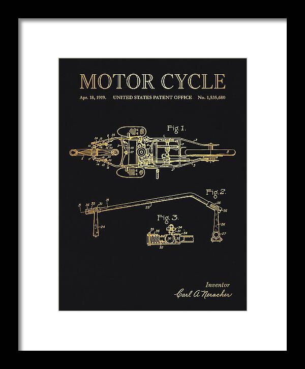 Motor Cycle Ner A Car Gold Patent Us1535680a