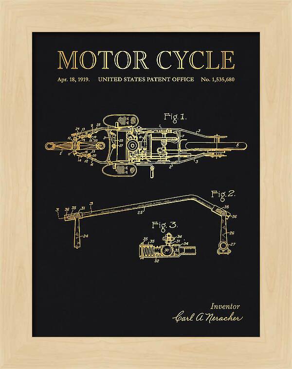 Motor Cycle Ner A Car Gold Patent Us1535680a