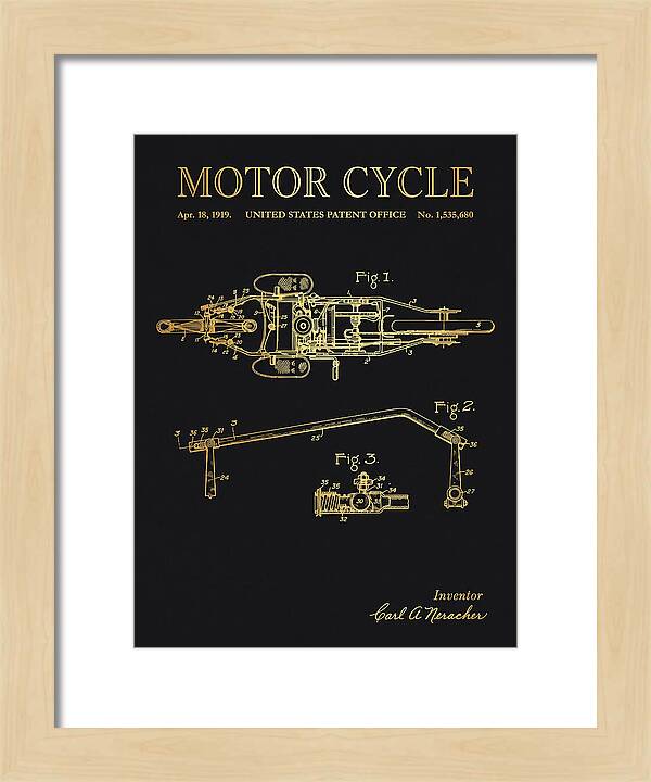 Motor Cycle Ner A Car Gold Patent Us1535680a