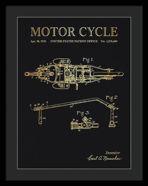 Motor Cycle Ner A Car Gold Patent Us1535680a