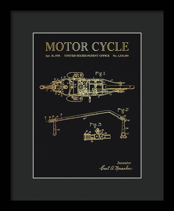 Motor Cycle Ner A Car Gold Patent Us1535680a