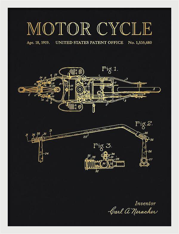 Motor Cycle Ner A Car Gold Patent Us1535680a