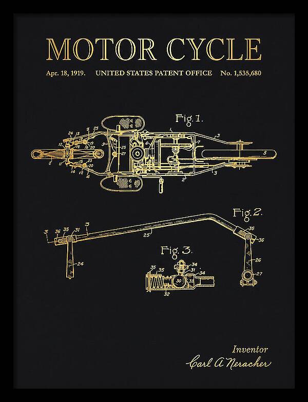 Motor Cycle Ner A Car Gold Patent Us1535680a
