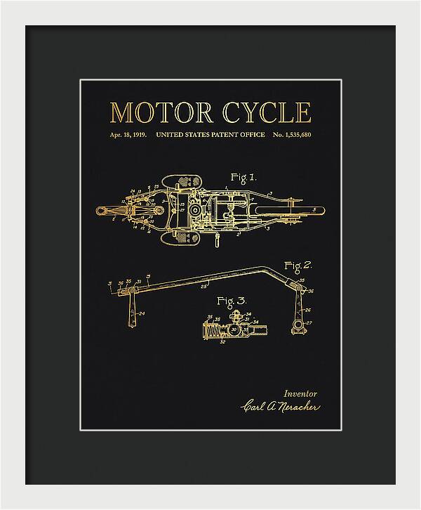Motor Cycle Ner A Car Gold Patent Us1535680a