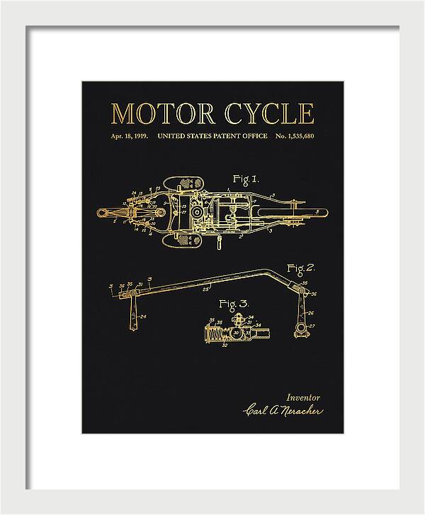 Motor Cycle Ner A Car Gold Patent Us1535680a