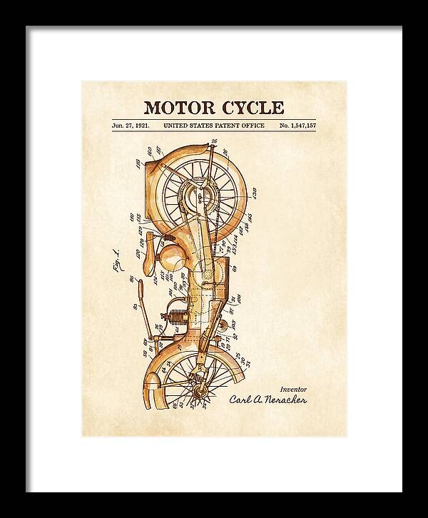 Motor Cycle Ner A Car Watercolor Patent Us1547157a