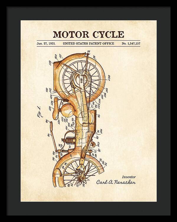 Motor Cycle Ner A Car Watercolor Patent Us1547157a