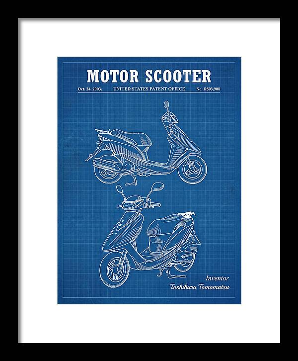 Motor Scooter Blueprint Patent Usd503908s1
