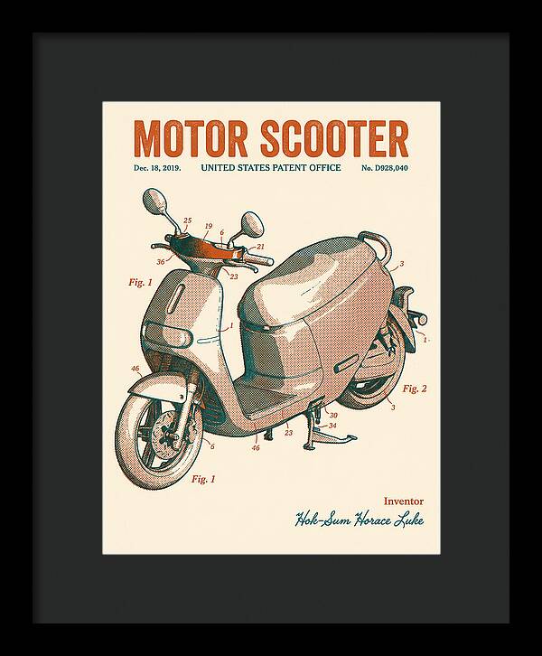 Motor Scooter Gogoro Retro Patent Usd928040s1