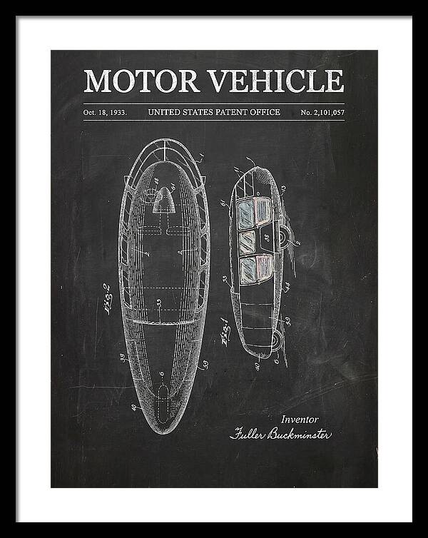 Motor Vehicle Dymaxion Chalkboard Patent Us2101057a