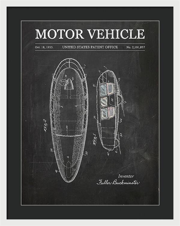 Motor Vehicle Dymaxion Chalkboard Patent Us2101057a