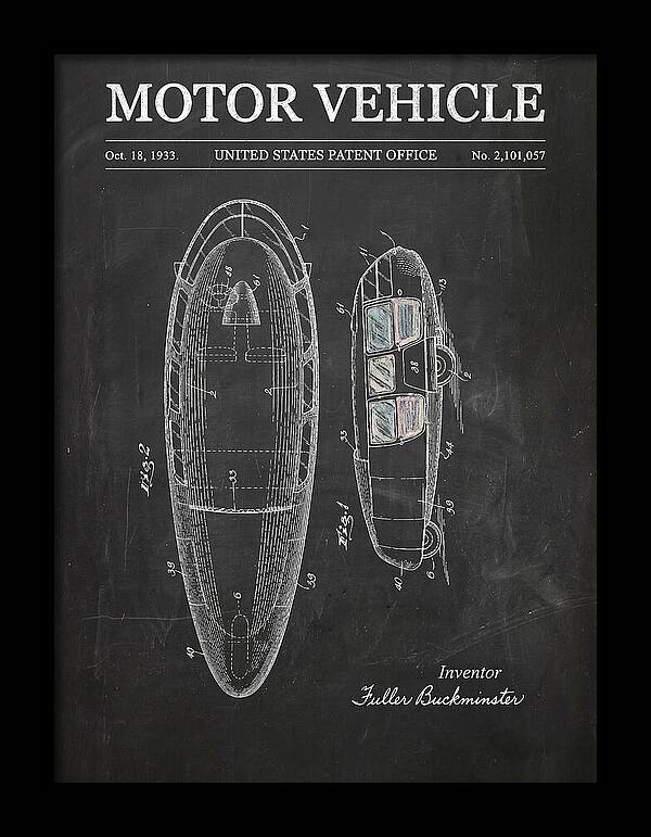 Motor Vehicle Dymaxion Chalkboard Patent Us2101057a