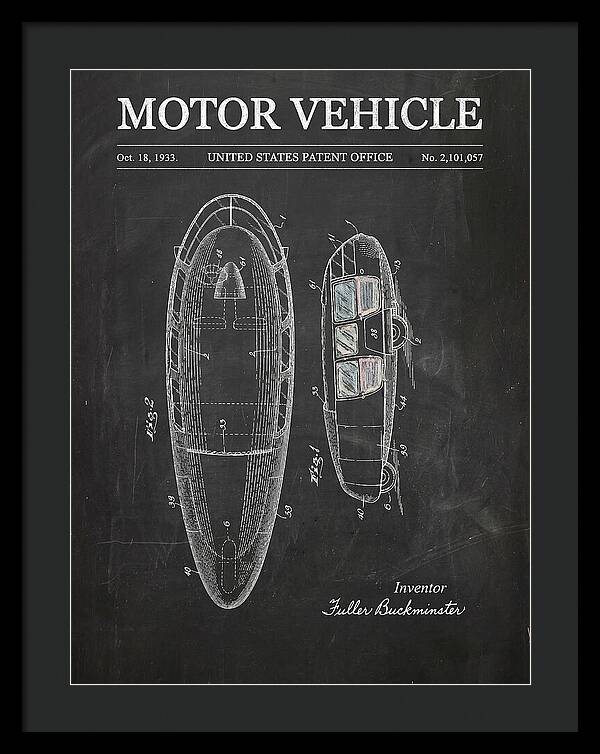 Motor Vehicle Dymaxion Chalkboard Patent Us2101057a