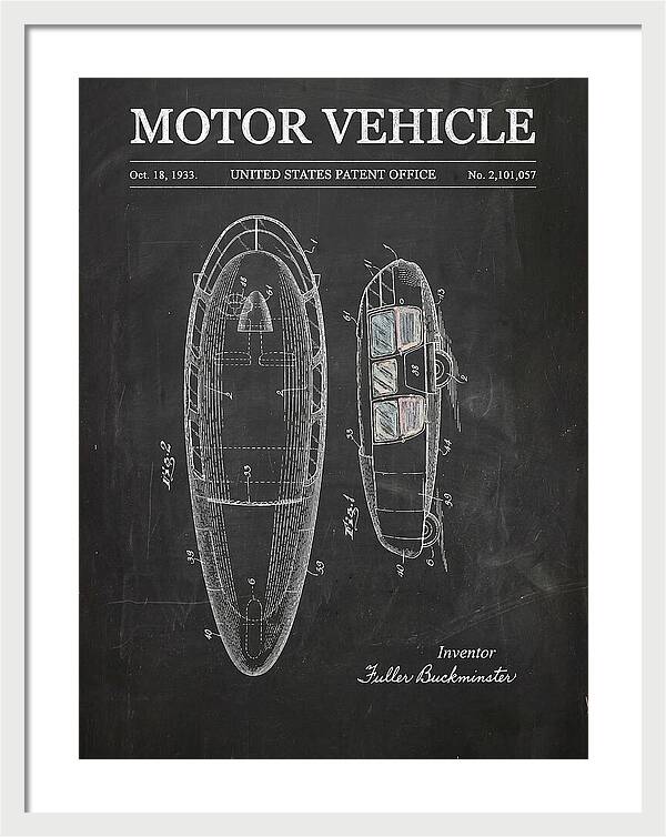 Motor Vehicle Dymaxion Chalkboard Patent Us2101057a