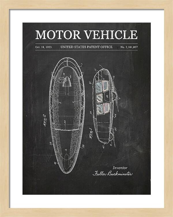 Motor Vehicle Dymaxion Chalkboard Patent Us2101057a