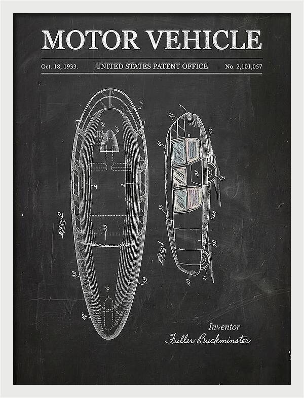 Motor Vehicle Dymaxion Chalkboard Patent Us2101057a