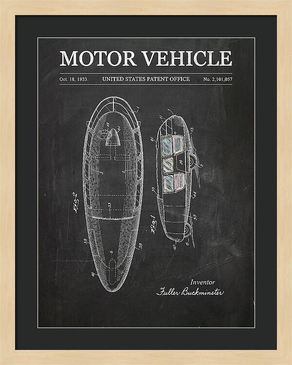 Motor Vehicle Dymaxion Chalkboard Patent Us2101057a