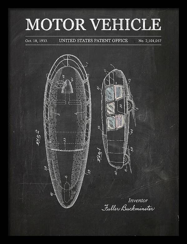 Motor Vehicle Dymaxion Chalkboard Patent Us2101057a