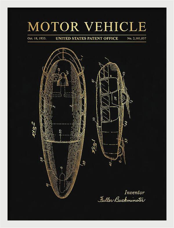 Motor Vehicle Dymaxion Gold Patent Us2101057a