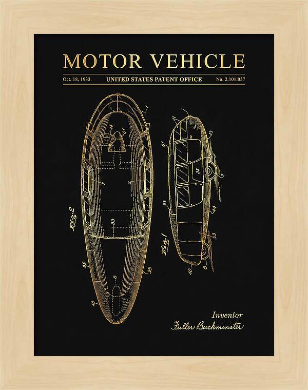 Motor Vehicle Dymaxion Gold Patent Us2101057a