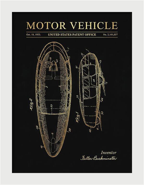 Motor Vehicle Dymaxion Gold Patent Us2101057a